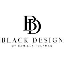 Elegant logo med sort design