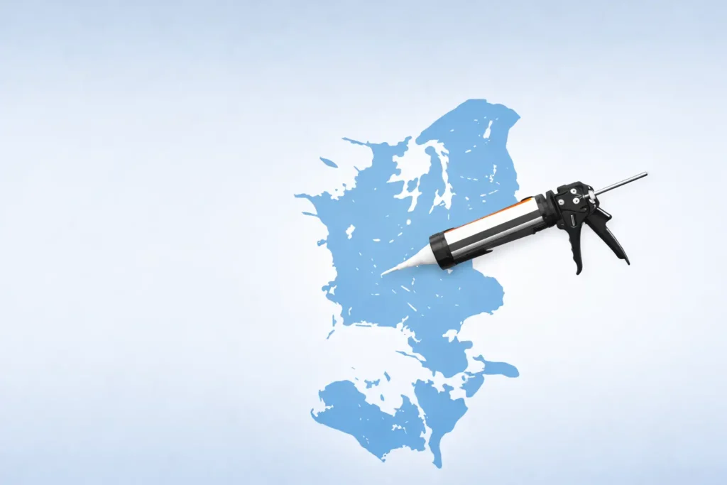 Siliconepistol på Sjællands kort - Fugefirmaet.dk